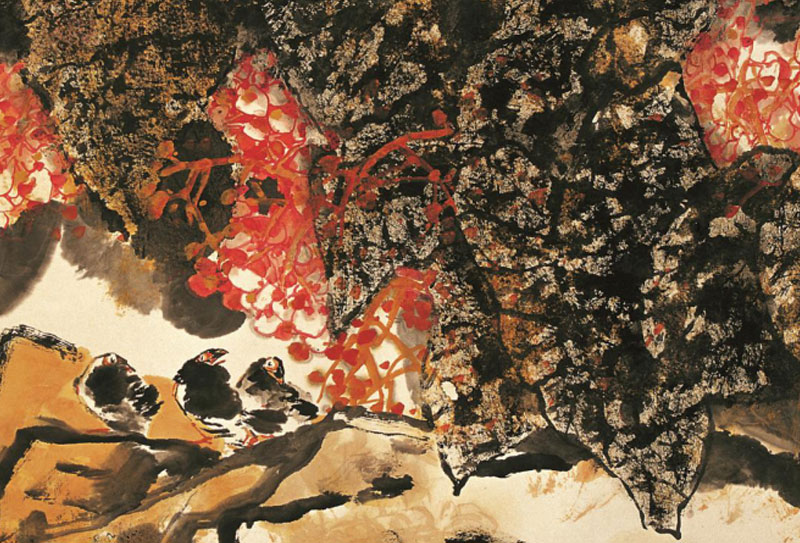 中國美術(shù)家協(xié)會(huì)會(huì)員黎柱成國畫花鳥畫欣賞